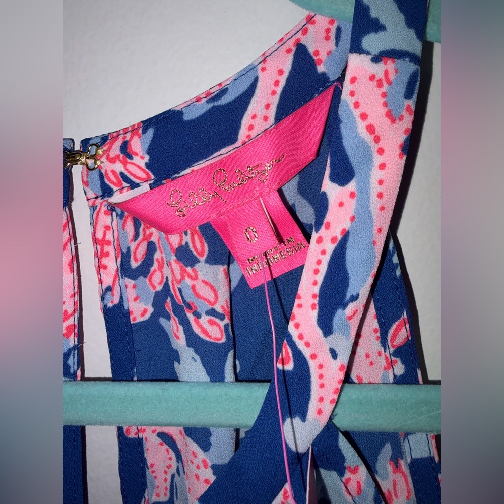 Lilly Pulitzer | Women’s 0 | NWT | Mini  | Blue Coral | Vibrant | Colorful - Picture 6 of 16